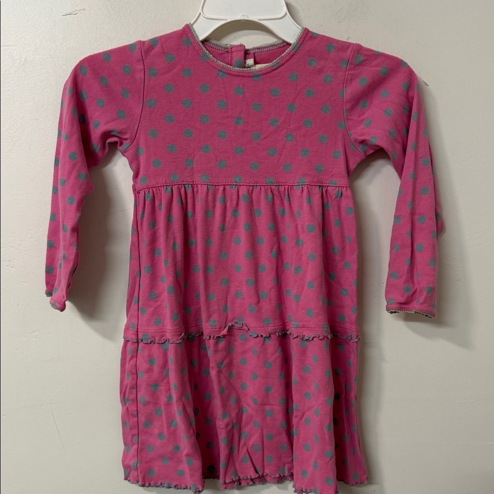Charming Pink and Teal Kids Dress